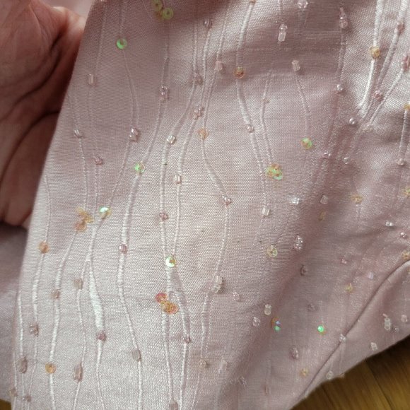 Alex Evenings Womens 8 Mother Of The Bride 2 Piece Outfit Set Jacket Dress Bead - Picture 5 of 5